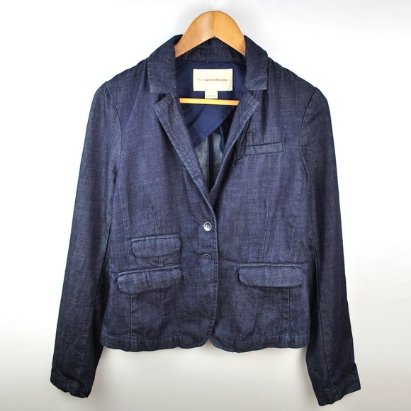 Anthropologie Pilcro Denim Blazer Jean Jacket S - Picture 4 of 9
